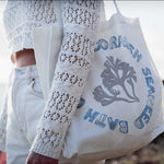 Printed Canvas Tote Bag - The Cornish Seaweed Bath Co.