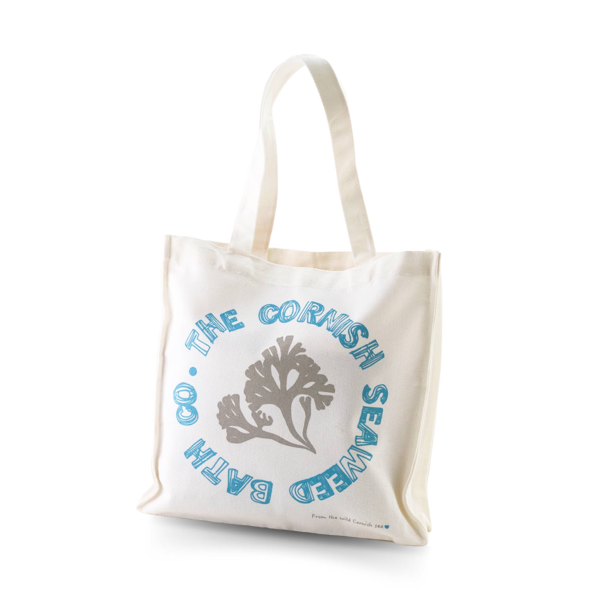 Printed Canvas Tote Bag - The Cornish Seaweed Bath Co.