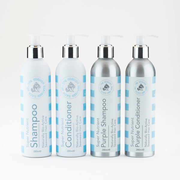 The Everyday Super Nutrient Purple Haircare Set - The Cornish Seaweed Bath Co.