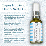 Super Nutrient Hair & Scalp Oil - The Cornish Seaweed Bath Co.