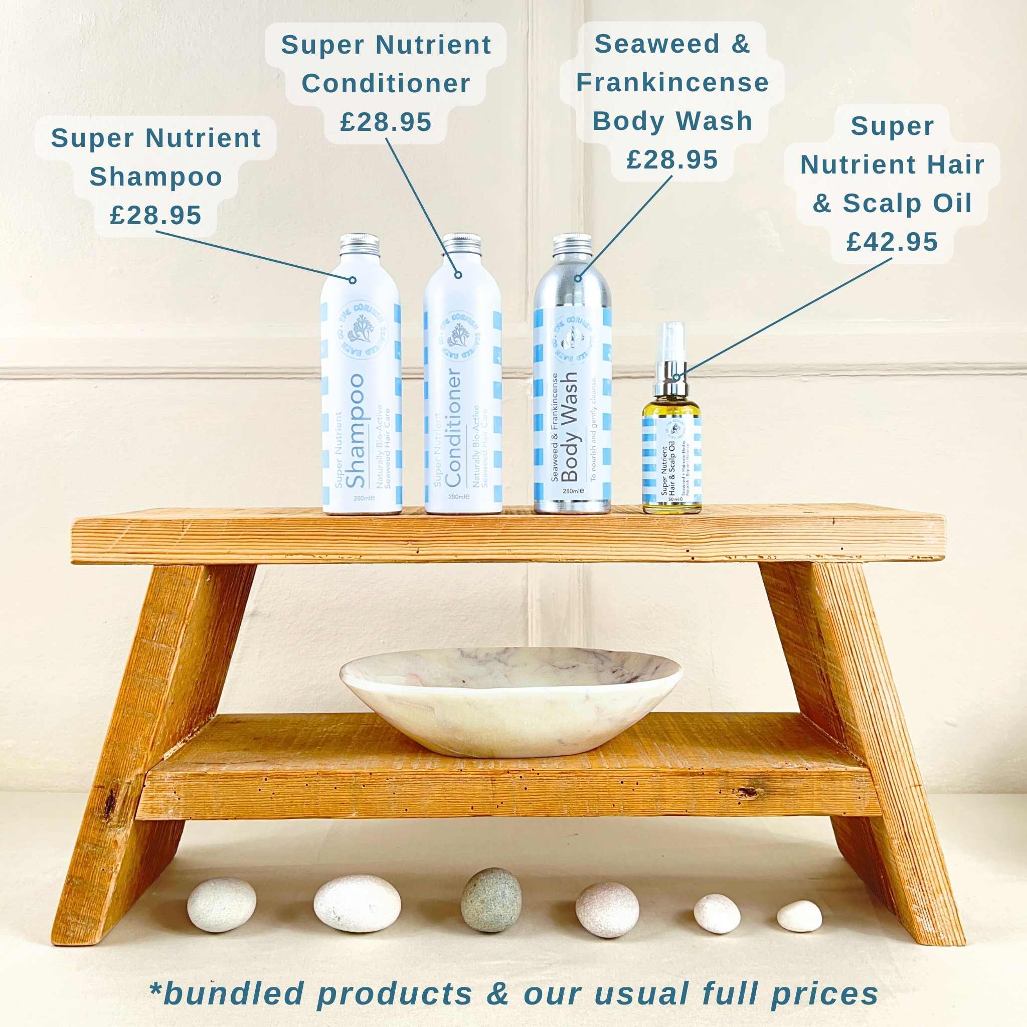 The Hair & Body Bundle - The Cornish Seaweed Bath Co.