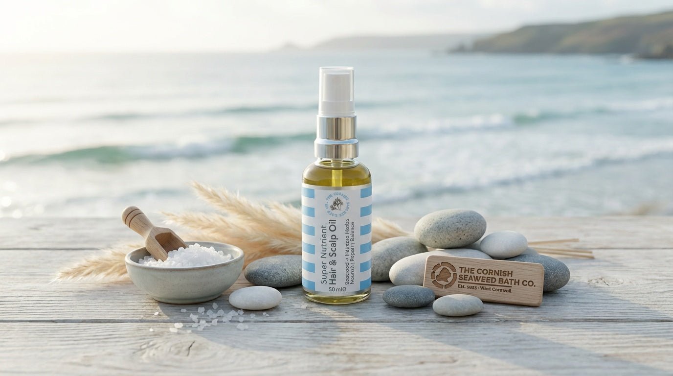 Best Hair Oil for Itchy Scalp & Perimenopause - The Cornish Seaweed Bath Co.