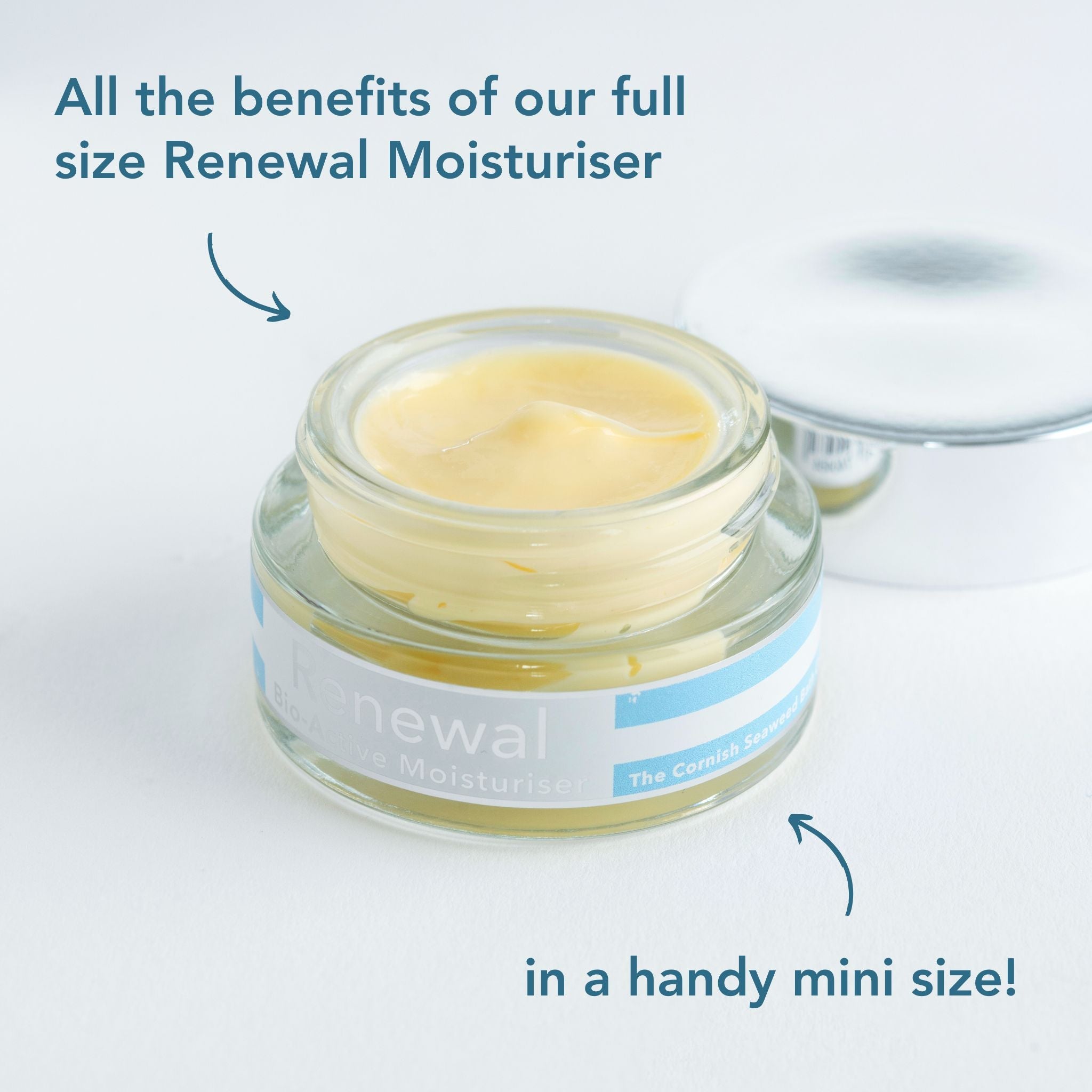 Mini Renewal Bio - Active Moisturiser - The Cornish Seaweed Bath Co.