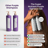 Super Nutrient Purple Haircare Set - The Cornish Seaweed Bath Co.