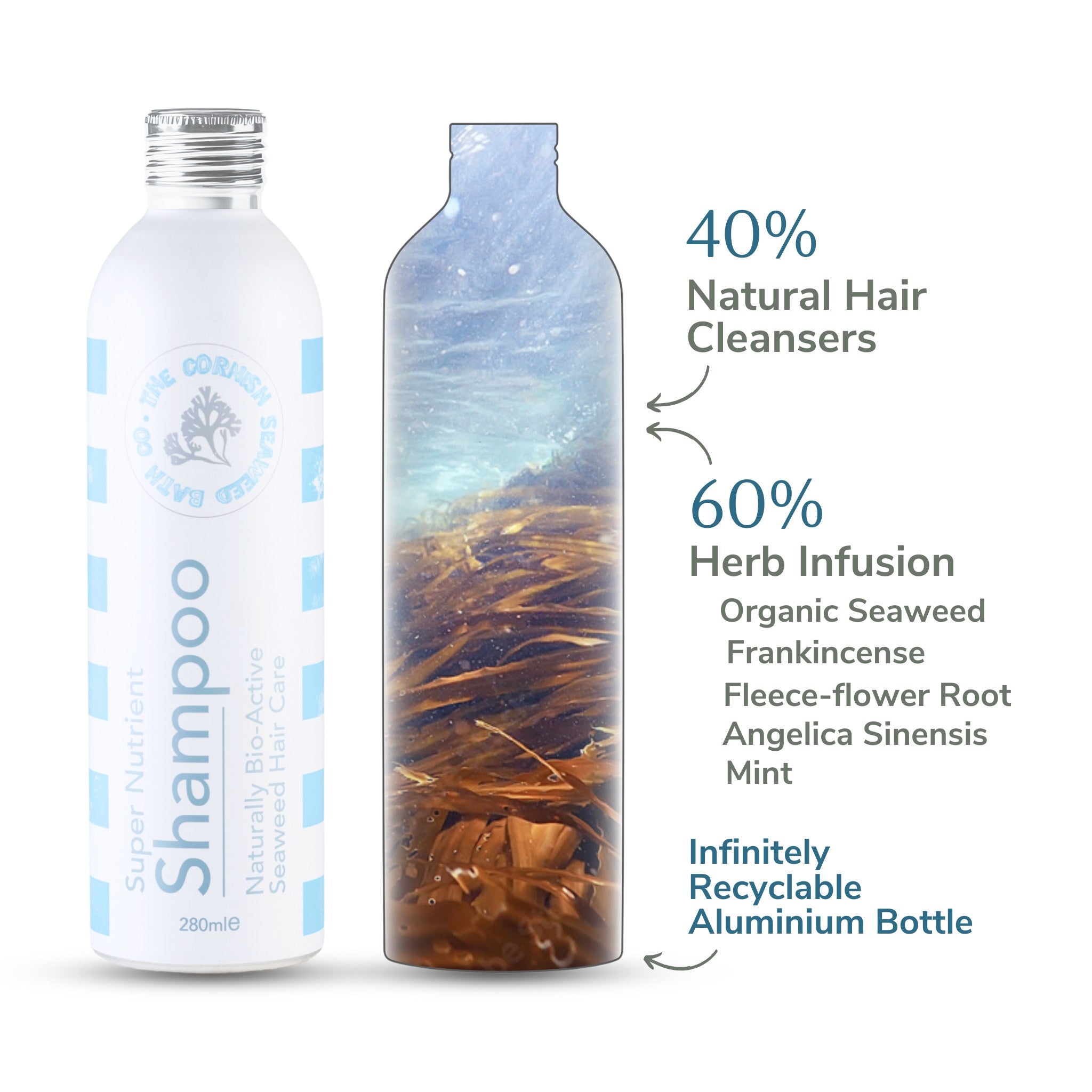 The Complete Super Nutrient Purple Haircare Set - The Cornish Seaweed Bath Co.