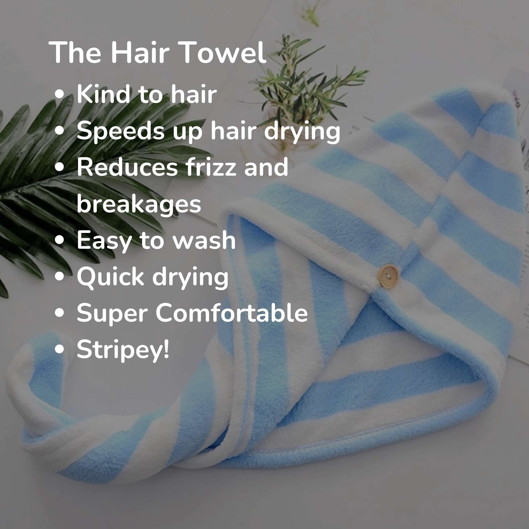 The Hair Towel - The Cornish Seaweed Bath Co.