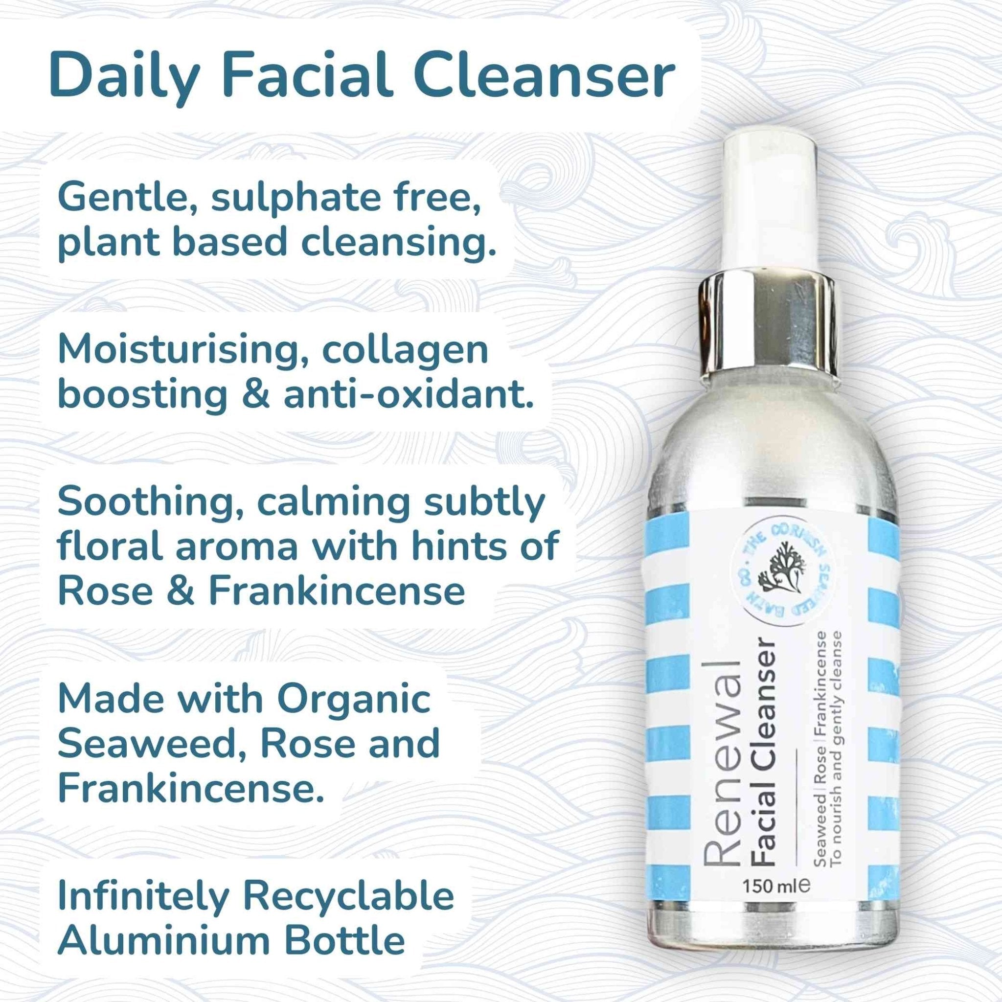 3 for 2 - Renewal Facial Cleanser - The Cornish Seaweed Bath Co.